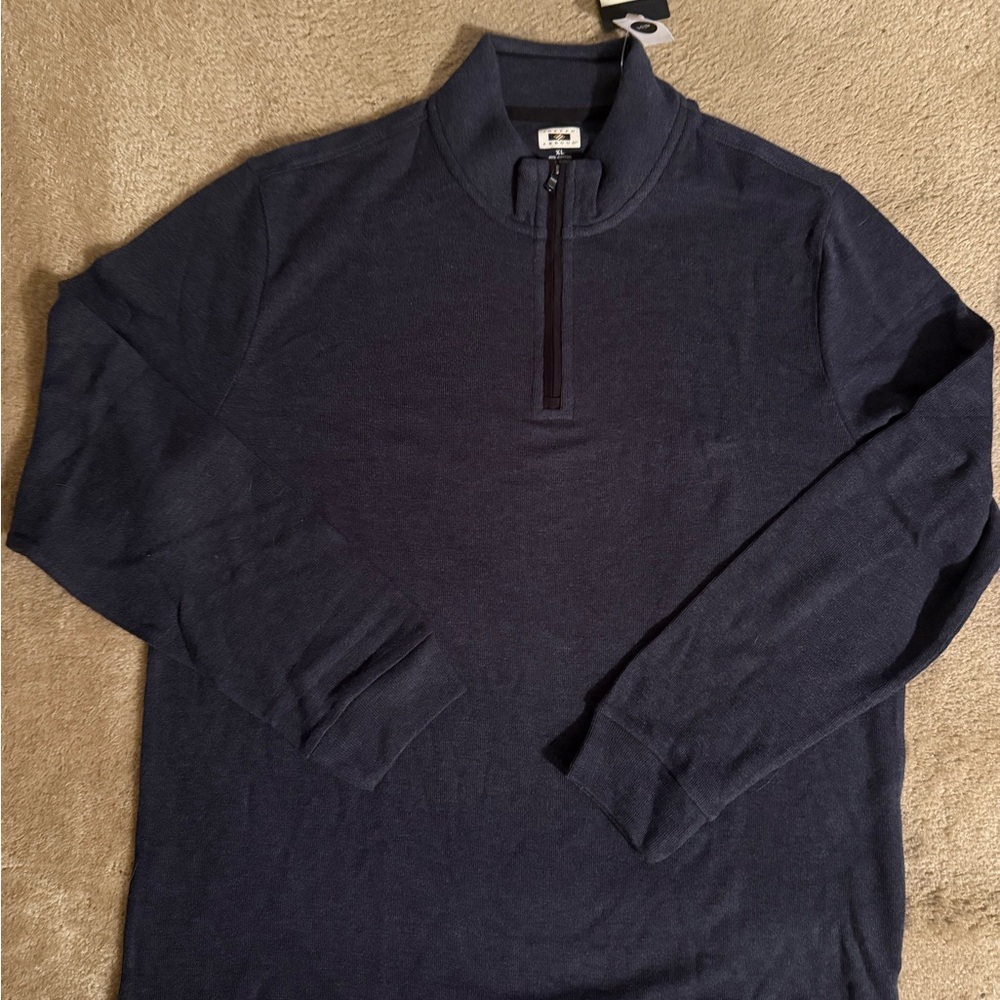 MWT Joseph Aboud Men's Dark Blue Zip-Up XL Sweater